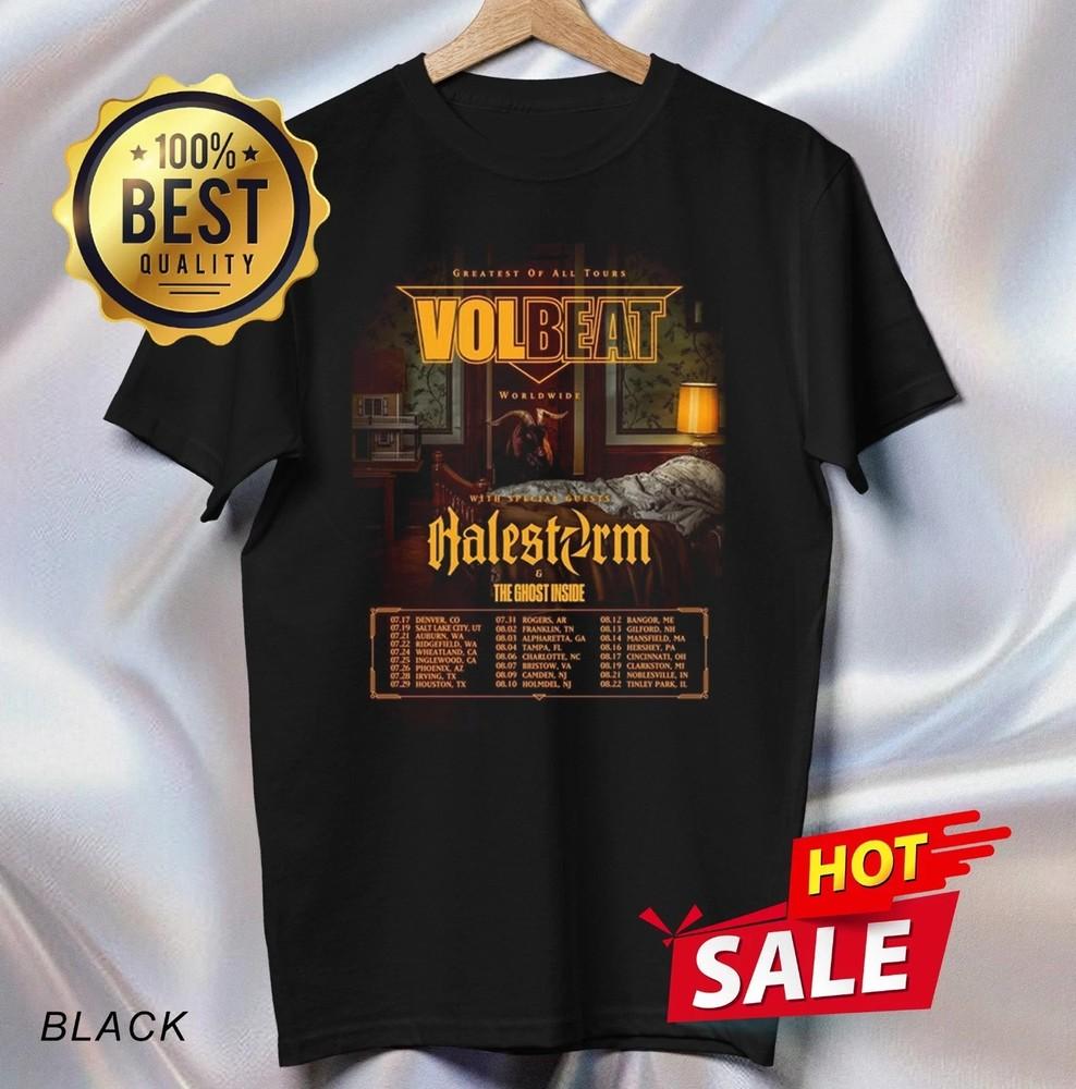 Volbeat Halestorm 2025 Tour T-Shirt Front Side Unisex T-Shirt XL