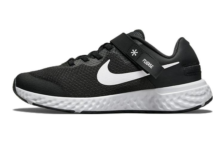 Nike Revolution 6 FlyEase 4E  Black White  GS DO5065-003 38.5