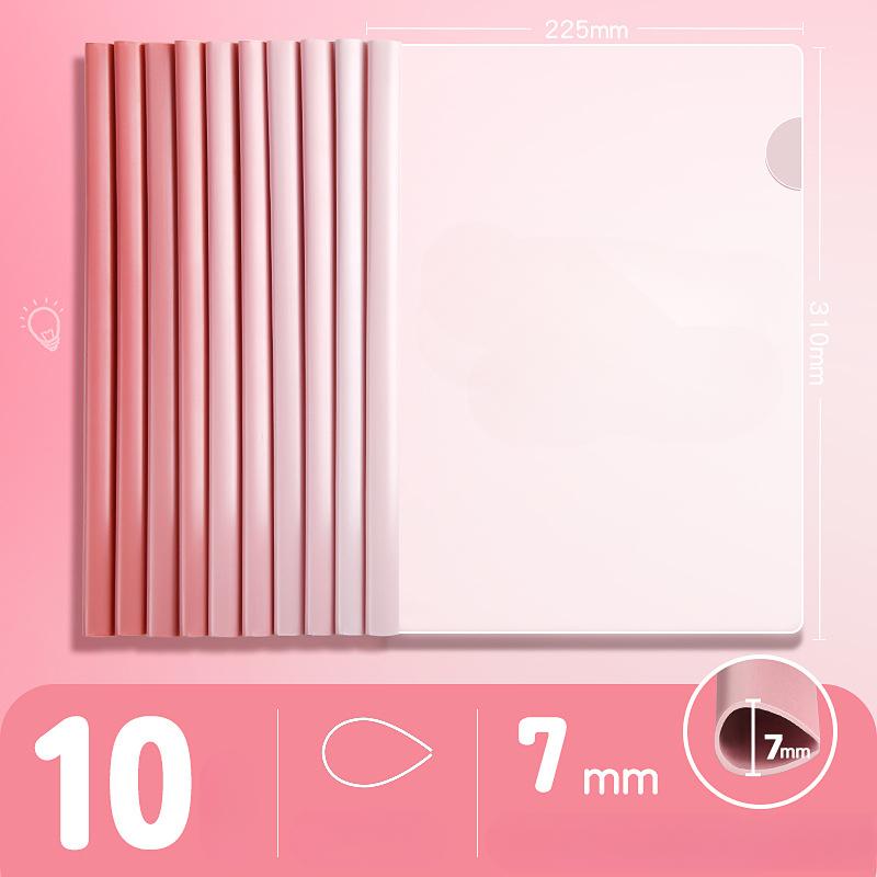 10 stk. Skyvefelt Gjennomsiktige Rapportomslag, A4 Gjennomsiktige CV Presentasjonsmapper Organiseringsperm