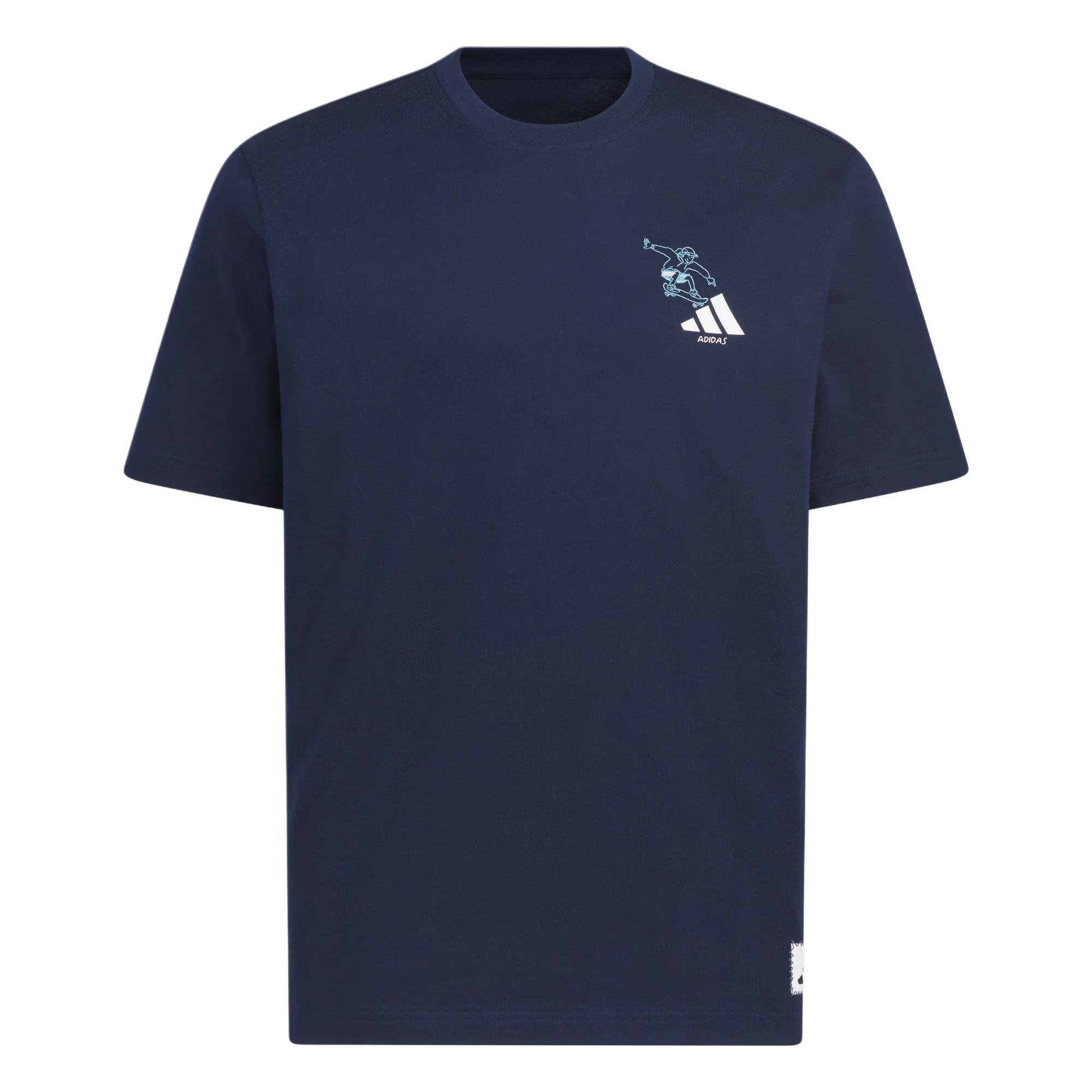 

Adidas Скейтборд Спорт Свободный крой Футболка с коротким рукавом и круглым вырезом Мужские топы KC2869 2XL