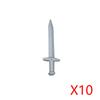 MOC Castello Medievale Cavaliere Armatura Figura Parti Blocchi da Costruzione Tempio Aquila Nera Cavaliere Guerriero Armi Accessorio Mattoncini Giocattolo T01