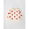 25 Autumn Children's Clothing Girls' Heart Pattern Pure Cotton Pullover Sweatshirt Jacket Baby Long Sleeve T-Shirt Toddler Base Shirt Top 8