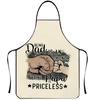 Nosleeve Waterproof Apron For Kitchen And Grilling With Colorful Abstract Design