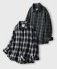 LEMAIN SECOND Retro Oversized Flanellen Zakkenruit Shirt_2Stijlen