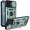 Per Oppo Reno4 Lite Custodia OPPO F17 Pro Cover oppo A93 4G Supporto ad Anello Magnetico Custodia Corazzata per Telefono Copertura Posteriore con Protezione Scorrevole per Fotocamera