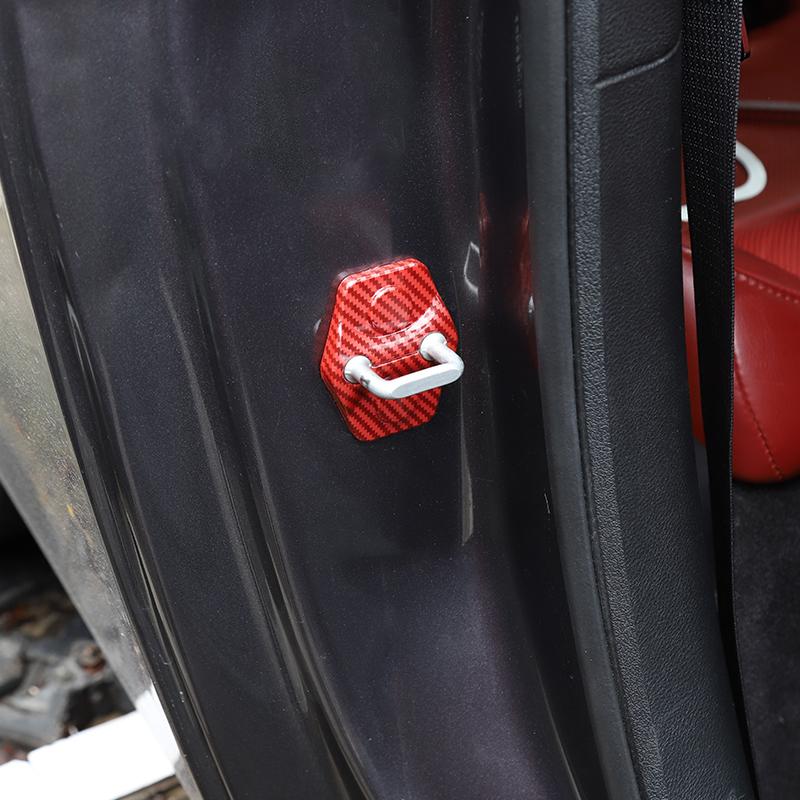 Krycí samolepka dekorace na západku dveří ABS vhodná pro Dodge Challenger 2012 Up Příslušenství interiéru auta