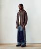 Thevinylhouse Dyed Hoodie Zip-Up Brown