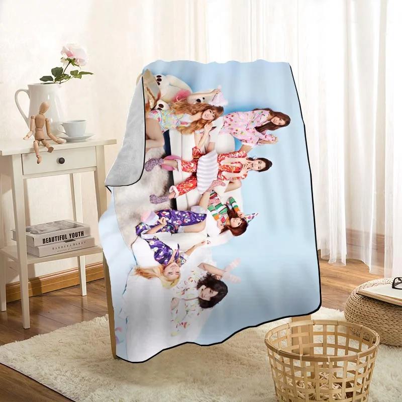 Modern Popular LABOUM KPOP Girl Blanket On For The Sofa/Bed/Car Portable 3D Blanket For Kid Home Textile Fabric 1009