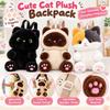 Soft Stuffed Animal Backpack Plush Cat Plush Toy Gifts Kitten Plush Doll  for Children