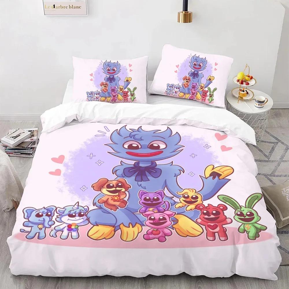 S-smiling Critters Cartoon Bedding Sets Exquisite Bed Supplies Set Duvet Cover Comforter Set Bedding Set Luxury Birthday Gift