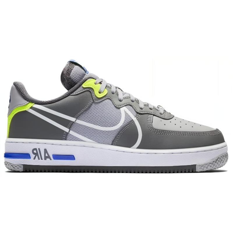 Nike Air Force 1 React Wolf Grey Men's Sneakers CD4366-002