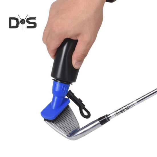 Golfschläger-Reinigungsbürste, Quetschwasserflasche, Golfschlägerreiniger mit Clip, wichtiges Golfzubehör für Golfer