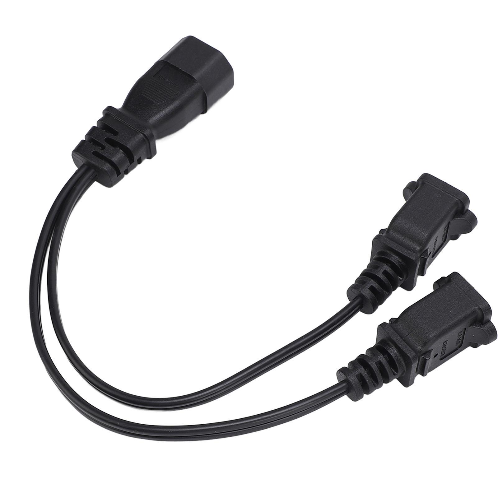 

IEC320 C14 Штекер до 2 Nema 1 15R Розетка Кабель живлення ПВХ Y-подібний розгалужувач Адаптер Кабель-подовжувач живлення для