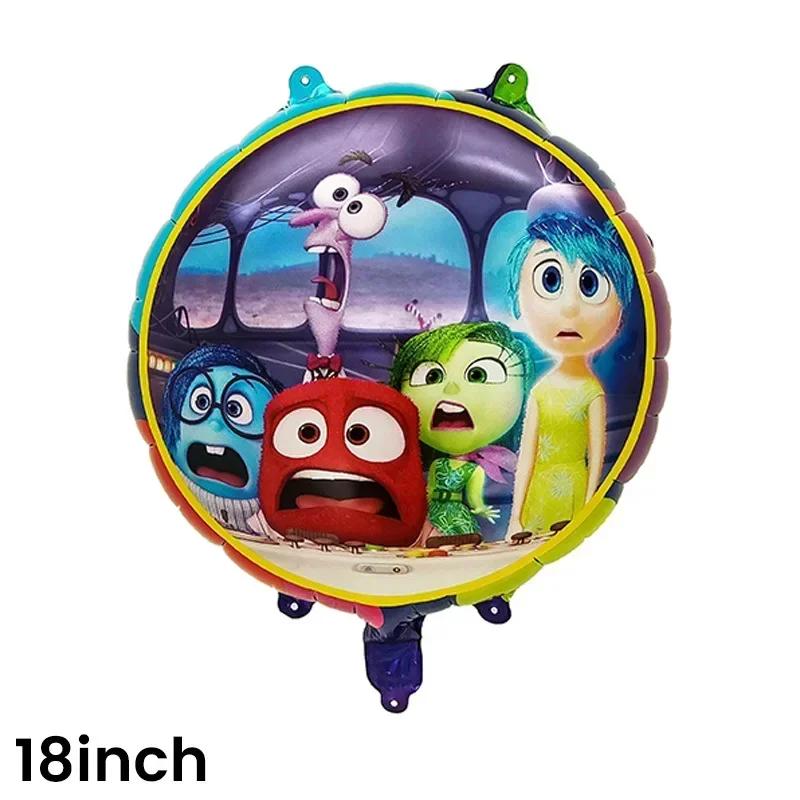 Inside Out 2 Decorațiuni Petrecere de Ziua de Naștere Temă Desen Animat Kit Veselă Baloane Bucurie Tristețe Accesorii Copii Băiat Fată Cadou Jucării