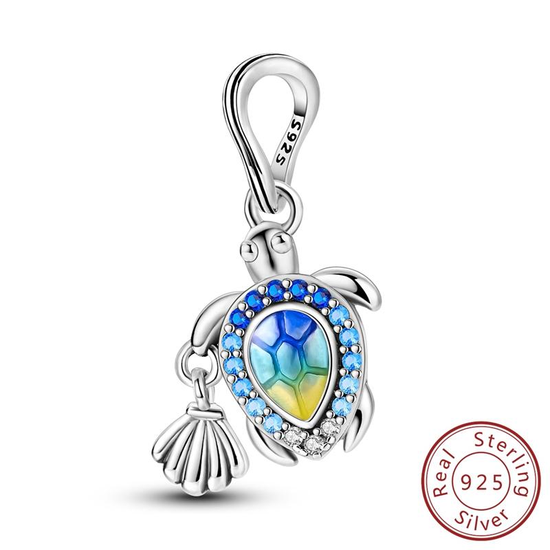 Real Copper Zircon Butterfly Travel Pendant Charms Beads Fit Original Mula Necklace Bracelet Women Jewelry