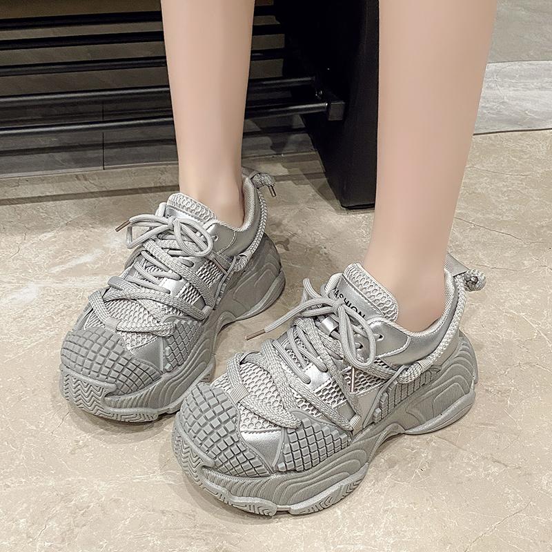 Fashion Ladies Shoes 2025 Hot Sale Front Lace-up Women's Vulcanize Shoes Fashion Round Toe Non-Slip Comfortable Outdoor Casual Shoes