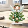 2D Flat Little Angel DIY Desktop Diamond Art Kits Acrylic 5D DIY Diamond Art Tabletop Decorations Special Shape for Office Decor