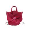 Cute Small Bucket Bag With 3d Flower Embellishments For Daily Use