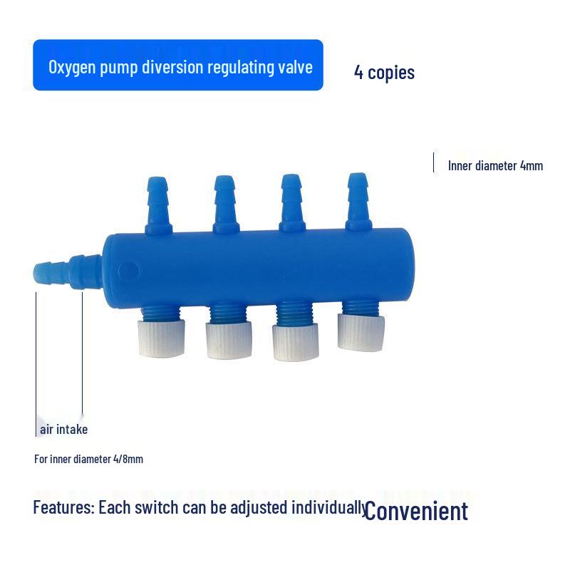 Aquarium Air Pump Connector & Aerator Manifold for Fish Ponds