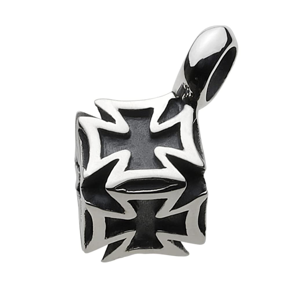 Iron Cross Dice Pendant Fp0290 [Figmart] [Silver Accessory]