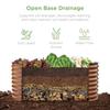 4x2x2ft Outdoor Metal Raised Garden Bed Oval Deep Root Planter Box for Vegetables Flowers Herbs and Succulents W 101 Gallon Cci