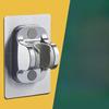 Showerhead Holder, Showerhead Stand Adjustable, No Need for Drilling, Suction Cup Type Multi-functional Base, Perforated Throne