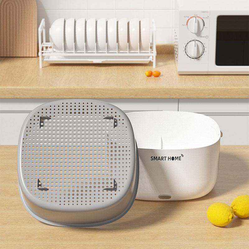 Lavatrice per Frutta e Verdura Elettrica Cesto Purificatore Pulizia Sporco Frutta Rimozione Residui Pesticidi Lavatrice Cucina