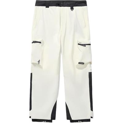 Li Ning Serie Esquí Pantalón Cargo de Esquí Impermeable de Corte Holgado Unisex Pantalón Negro Blanco AHXT015-3
