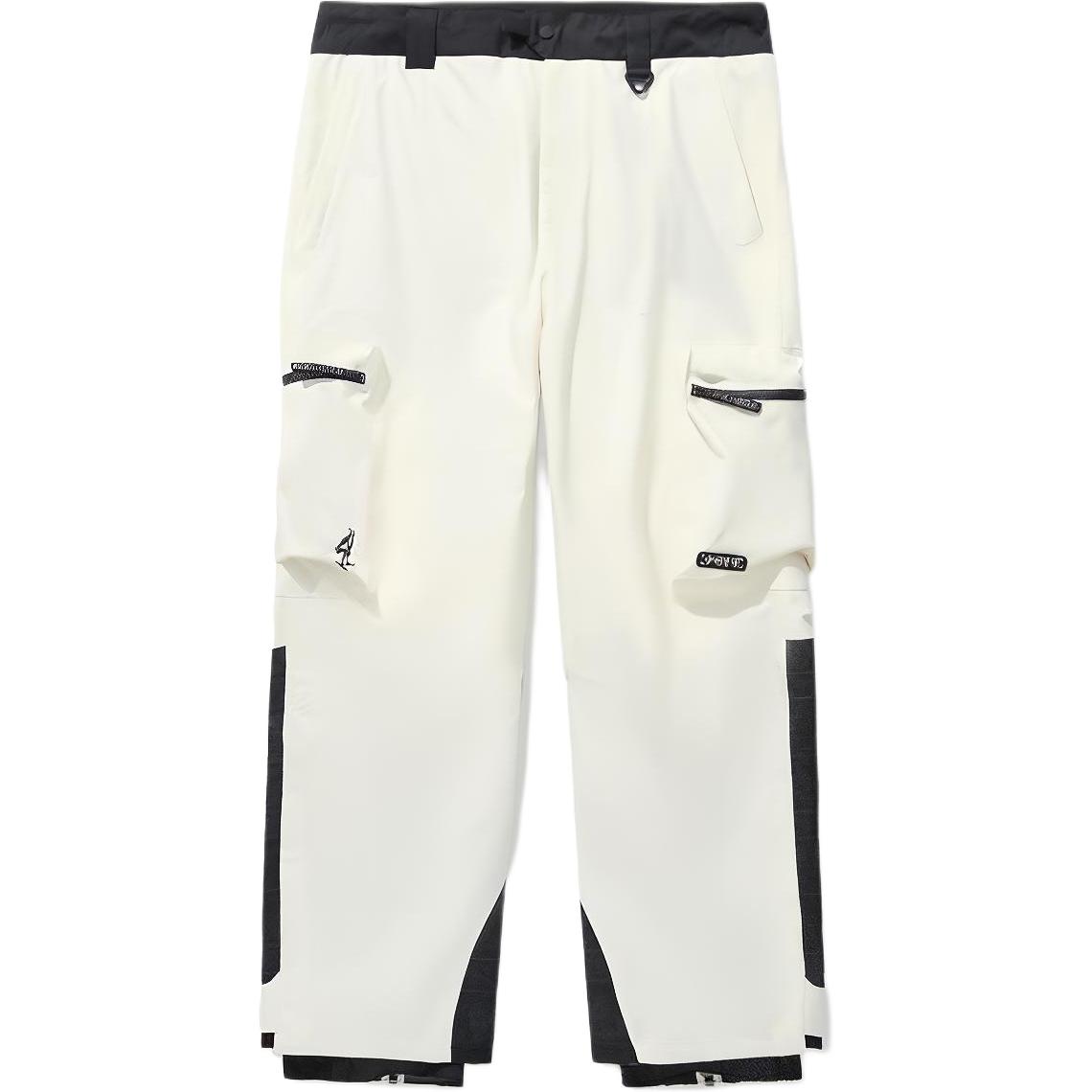 Li Ning Sports Ski Pants Unisex Black White AHXT015-3 XL