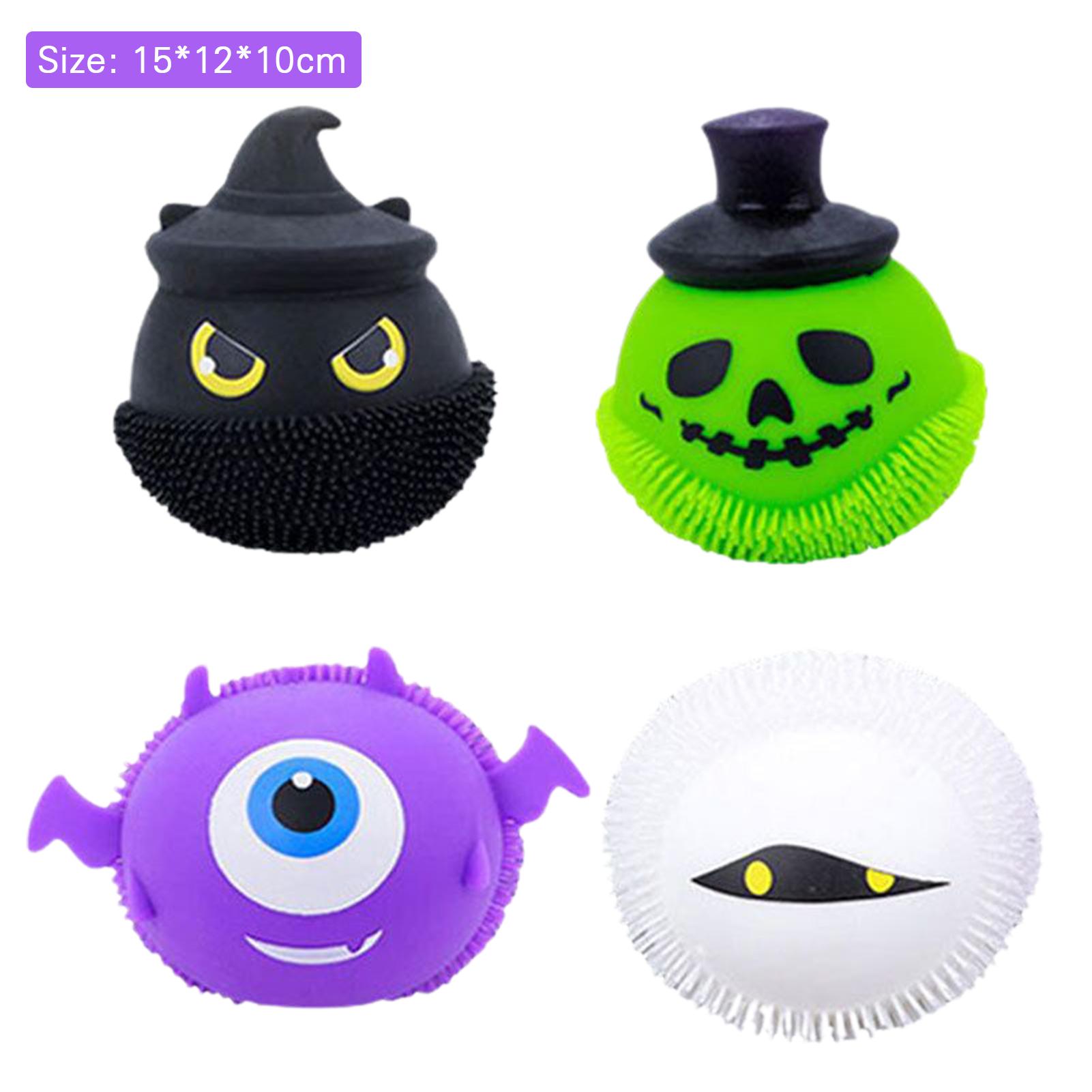 Glowing Halloween Little Devil Squeeze Toy Creative Soft TPR Ball Decompression China Mainland