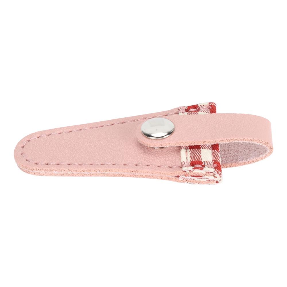 Color Lattice Scissors Protective Cover Protective PU Leather Scissors Cover For Embroidery