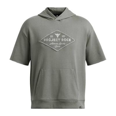 Mens Project Rock Graphic Print Relaxed Fit Drawstring Hoodie