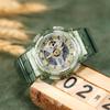 Casio LCD/Pointer Dual Display Series Fashionable Sports Watch Dual Display Waterproof Ice Crystal Green Quartz Movement Resin Strap GMA-S110GS-3APR