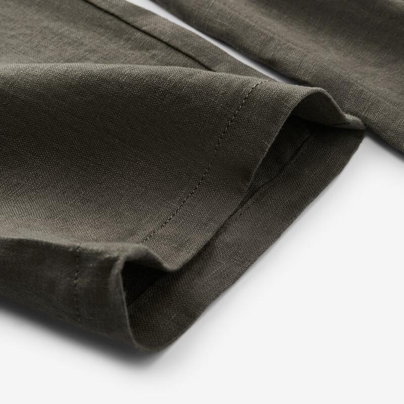 Judger Men's 100% Linen Straight Casual Trousers