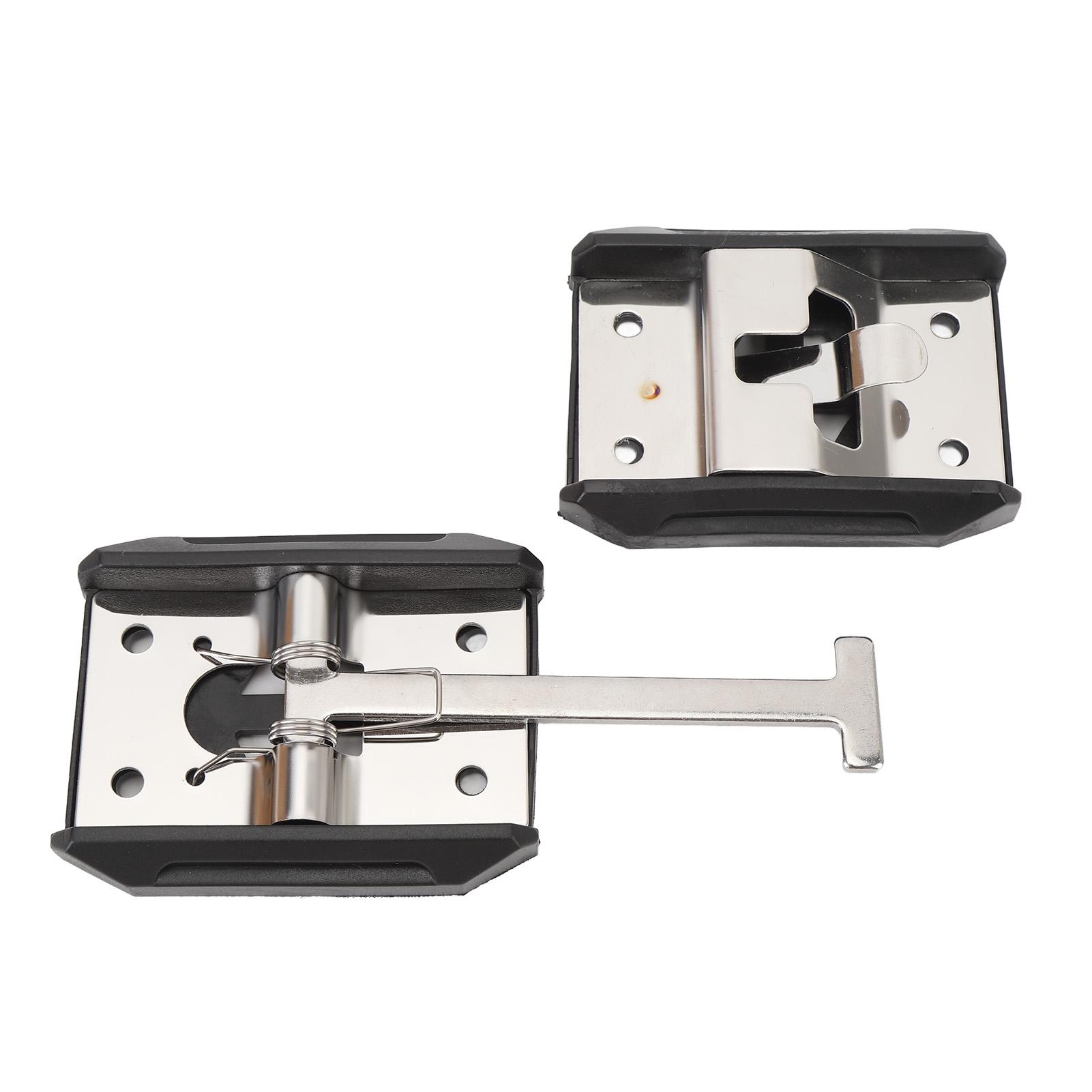

RV Trailer Door Holder Stainless Steel T Style Entry Door Catch Exterior Door Hold Hook and Keeper for Campervan