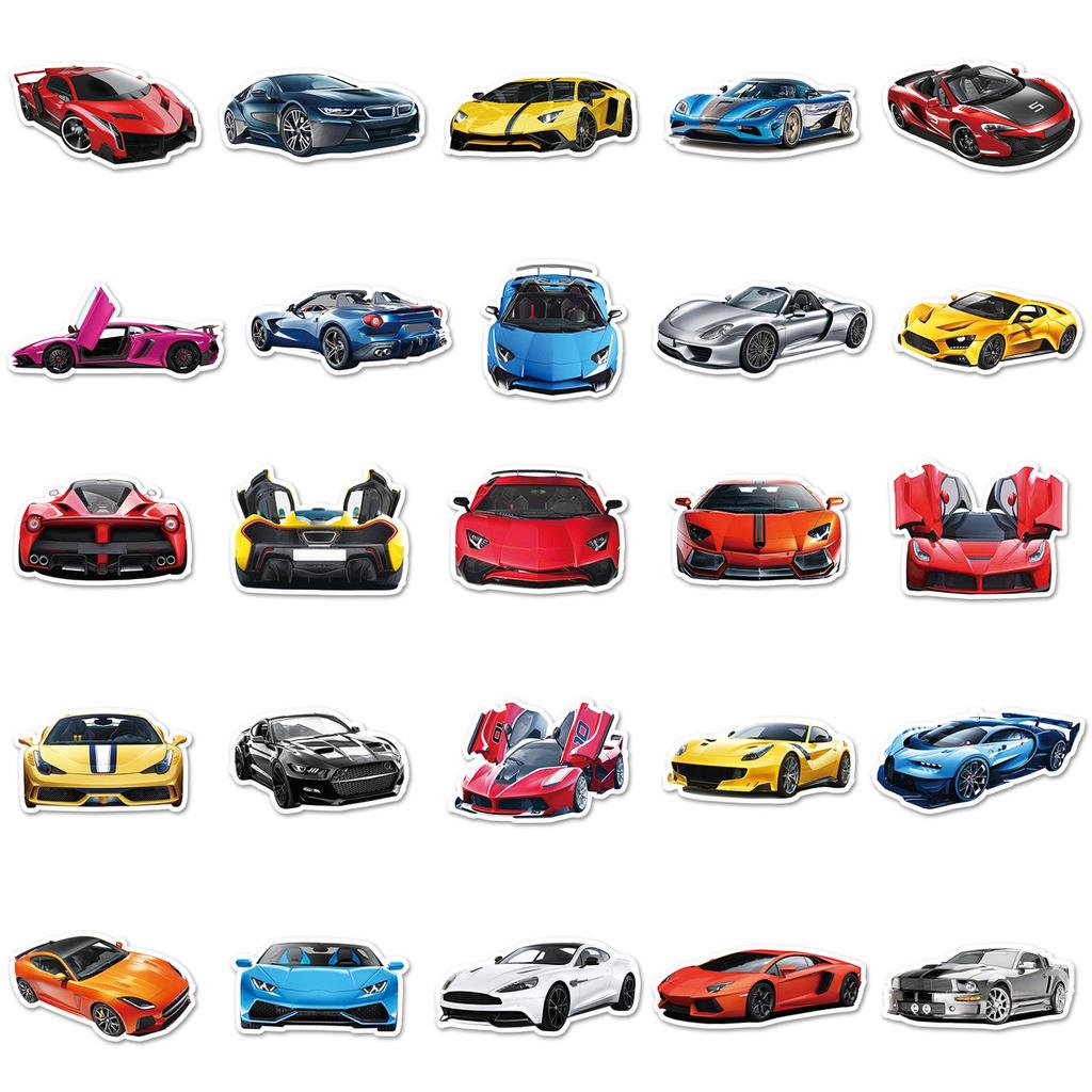 51 PCS Cartoon Creative Removable Stickers for Notebooks, Planners, Suitcases