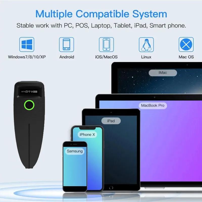 DurableC60 Bluetooth Portable Wireless 2D Scanner Barcode Express Scanner