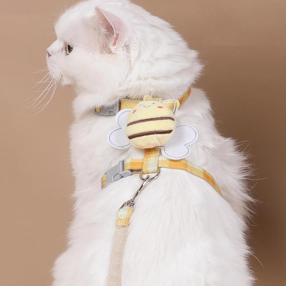 Cat Product Pet Traction New Cute Pattern Comfortable Dog Cat Collar Adjustable Long Strip Pet Harness Belt