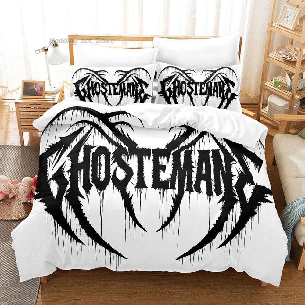 Ghostemane Bedding Set Single Twin Full Queen King Size Bed Set Aldult Kid Bedroom Duvetcover Sets 3D Print Cool Hip Hop
