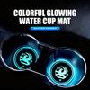 Car Colorful Luminous LED Atmosphere Light Cup Coaster Holder For Vauxhall Vivaro Zafira Combo Movano VXR8 Insignia Mokka GSe
