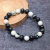 Natural Black Onyx Gemstone Handmade Cuff Adjustable ETC-9711