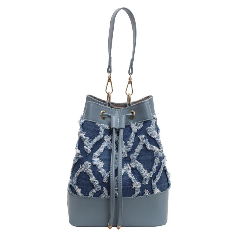 

Мягкая универсальная сумка-маятник из полиуретана, сумка на плечо, однотонная, простая, модная сумка-ведро через плечо