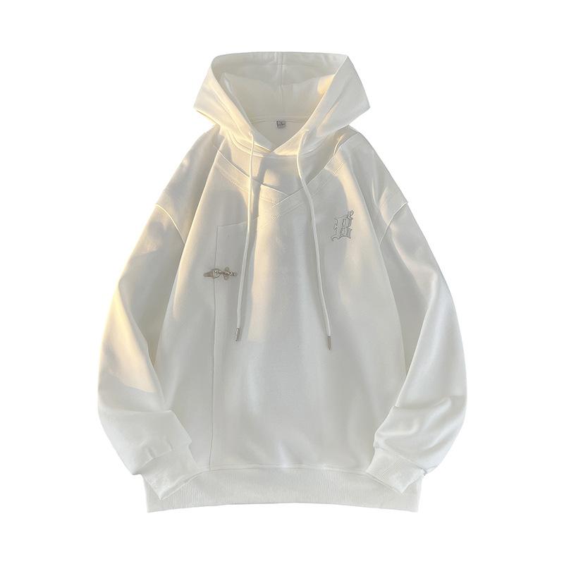 Новый стиль вышитый логотип модная повседневная толстовка с капюшоном M