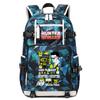 Hunter Anime School Bag Large Capacity Lightweight Student Backpack for Boys Girls Daily Use