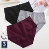3Pcs/Set High Waist Underwear Cotton Panties Women Body Strips Underpants Plus Size Girls Briefs Female Lingerie Pantys