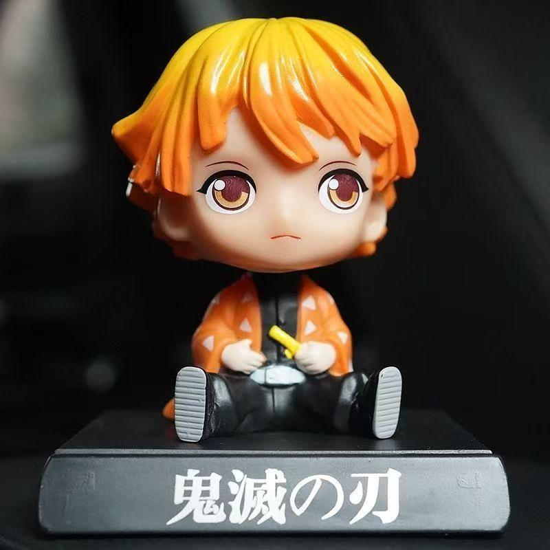 

Anime Demon Slayer Cartoon Kamado Nezuko Kamado Tanjirou Cute Shake Head Doll Car Decoration Christmas Statue Gift No box