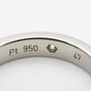 Used CARTIER Ring Engraved EU#47 47 Pt950Platinum/diamond 4.4g Platinum 2PD