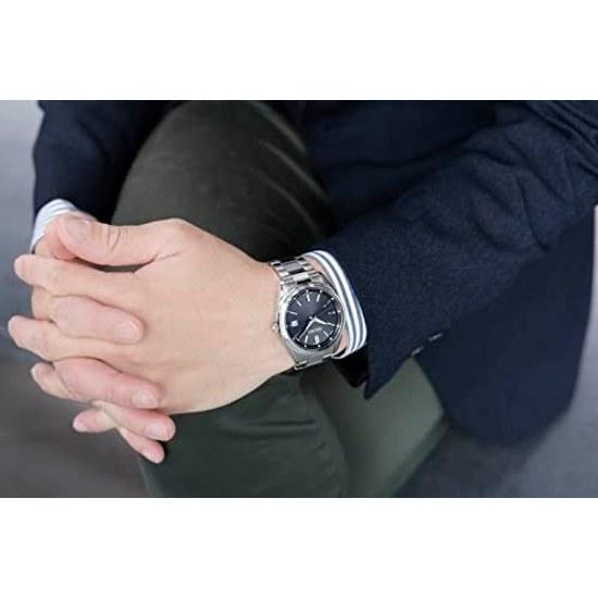 SEIKO SELECTION SBTM323 Japanese-made mens wristwatch solar radio-controlled date calendar black dial 10 ATM water resistant stainless steel
