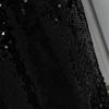 Oversized Women 3/4 Sleeve Glitter Sequin Patchwork Casual Baggy Maxi Kaftan Dress