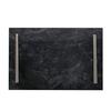 Hestia Marble Tray with Metal Handle - Black